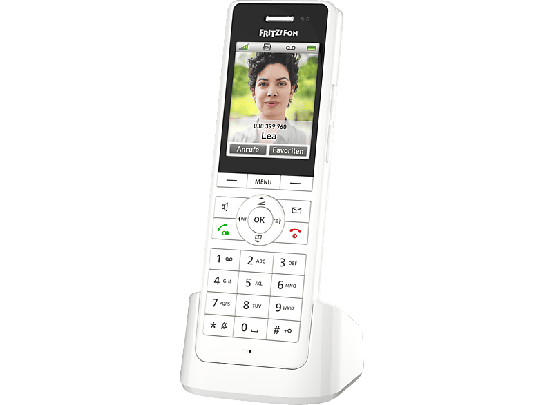AVM FRITZ!Fon X6, HD Schnurloses Telefon, Weiß