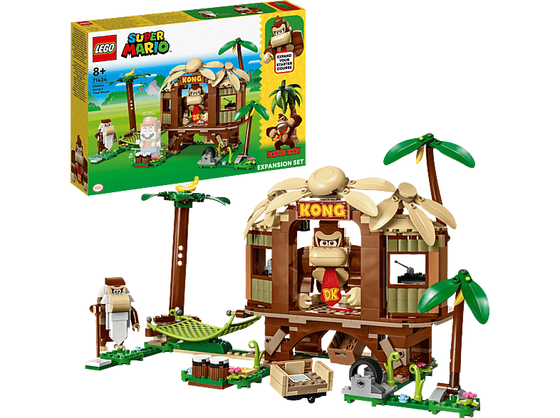LEGO Super Mario 71424 Donkey Kongs Baumhaus – Erweiterungsset Bausatz,  Mehrfarbig LEGO® Super Mario