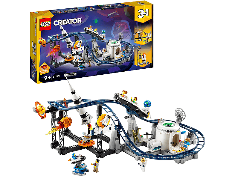 LEGO Creator 31142 Weltraum-Achterbahn Bausatz, Mehrfarbig