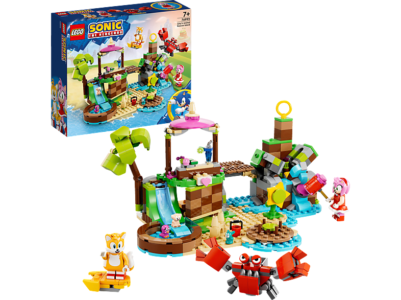 LEGO Sonic 76992 Amys Tierrettungsinsel Bausatz, Mehrfarbig Kunststoff