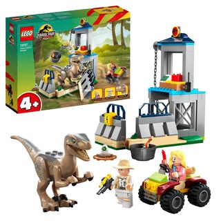 LEGO Jurassic Park 76957 Flucht des Velociraptors Bausatz, Mehrfarbig