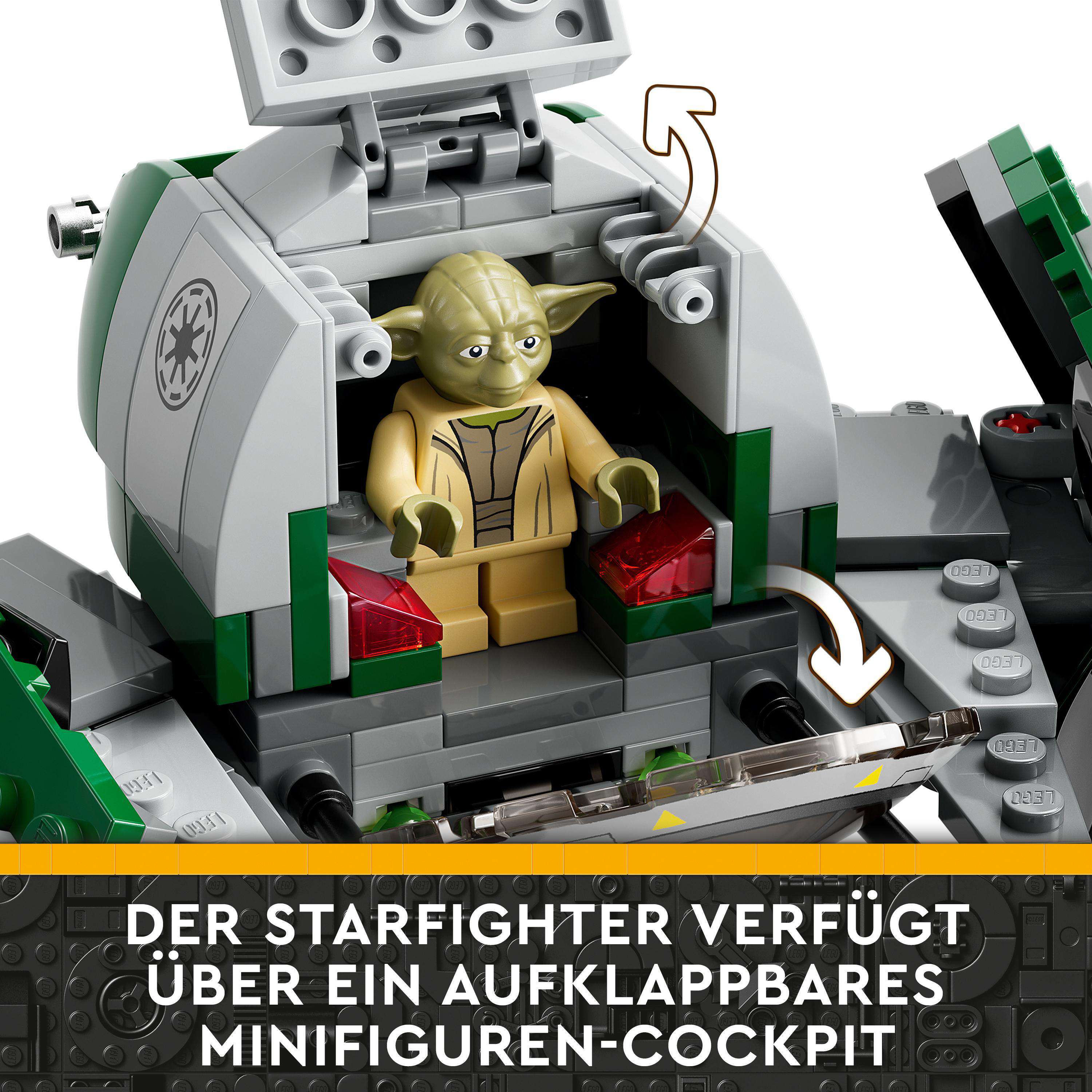 75360 Star Starfighter Mehrfarbig Bausatz, Yoda\'s Wars LEGO Jedi