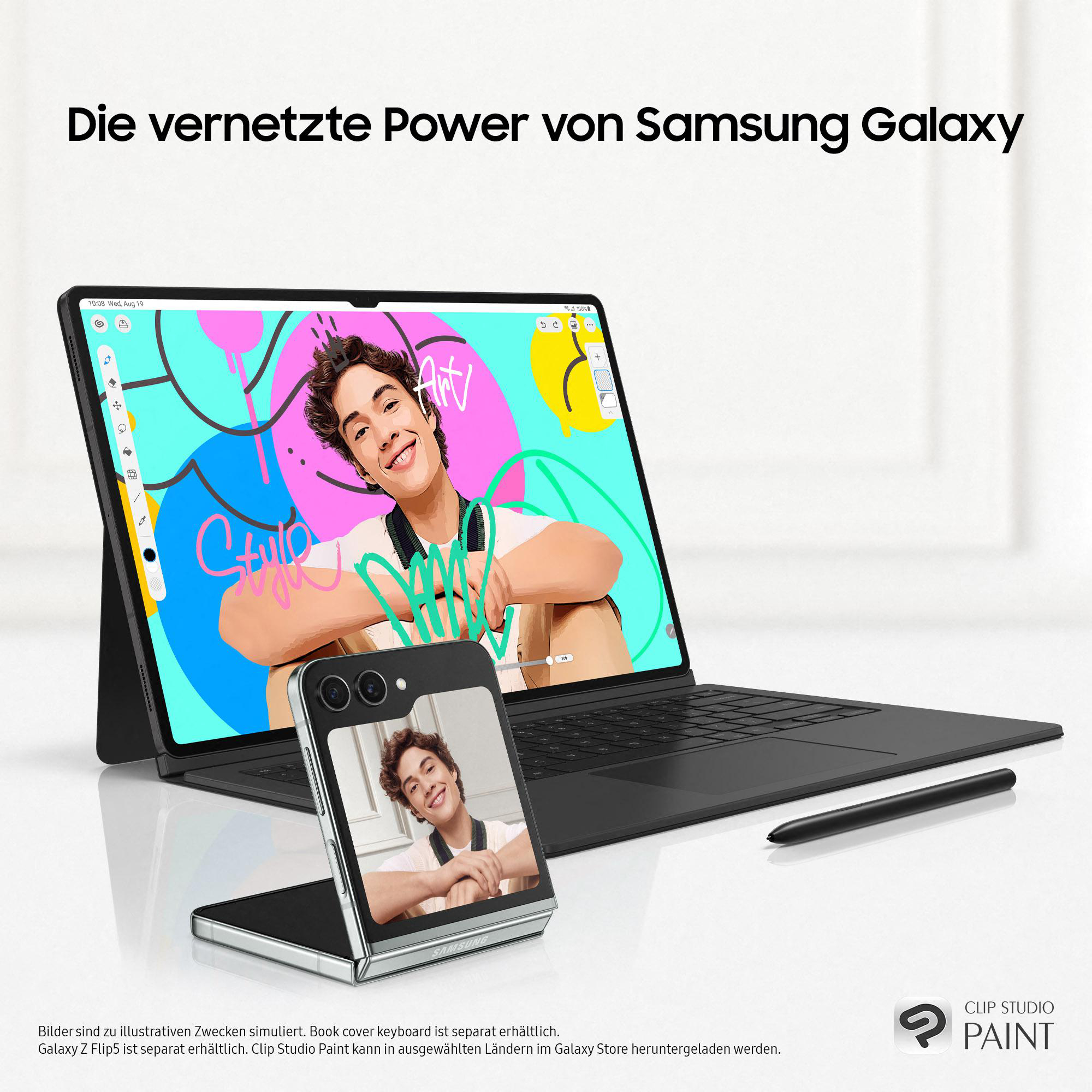 SAMSUNG Galaxy S9+, Tablet, 12,4 Beige 256 GB, Zoll, Tab