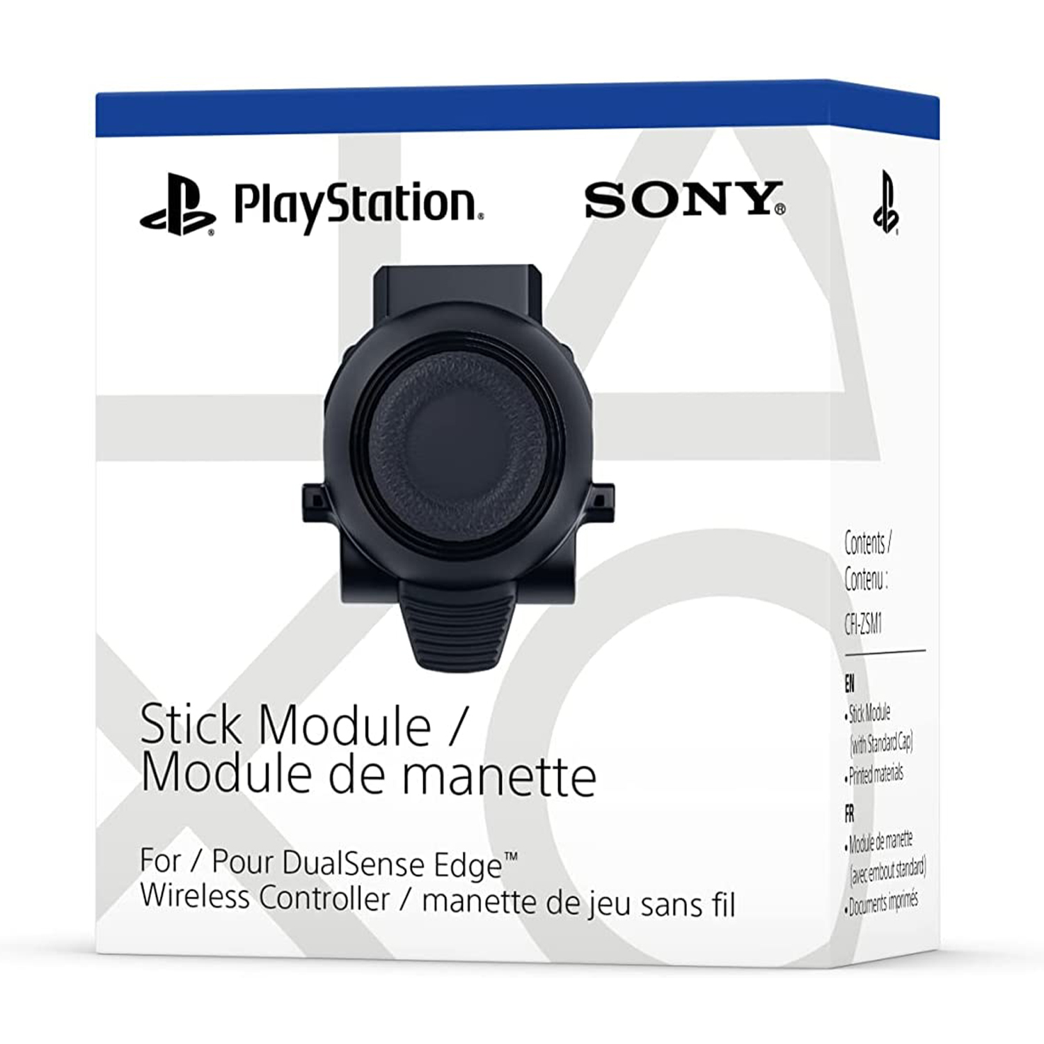 Scatola del modulo stick PlayStation. La scatola è bianca con il logo PlayStation.