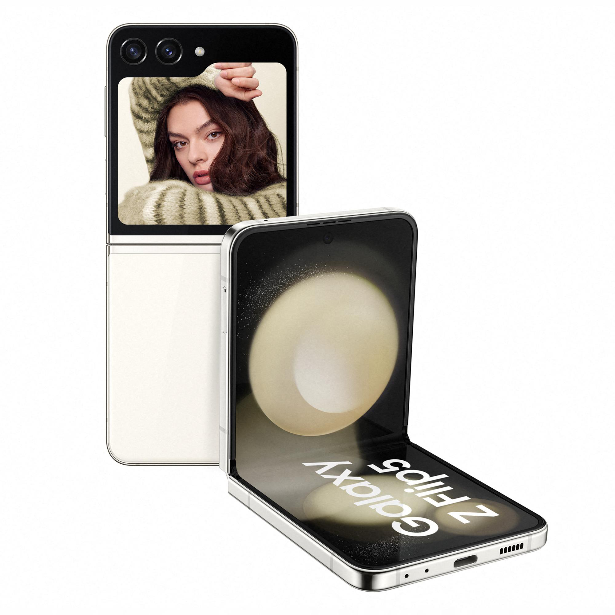 Cream SAMSUNG Dual 256 SIM Z Galaxy Flip5 GB
