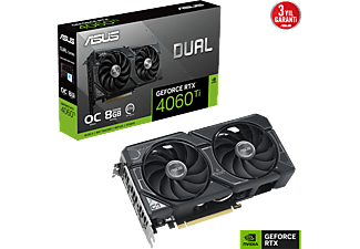 ASUS Dual GeForce RTX 4060 Ti OC 8GB GDDR6 128Bit Nvidia Ekran Kartı