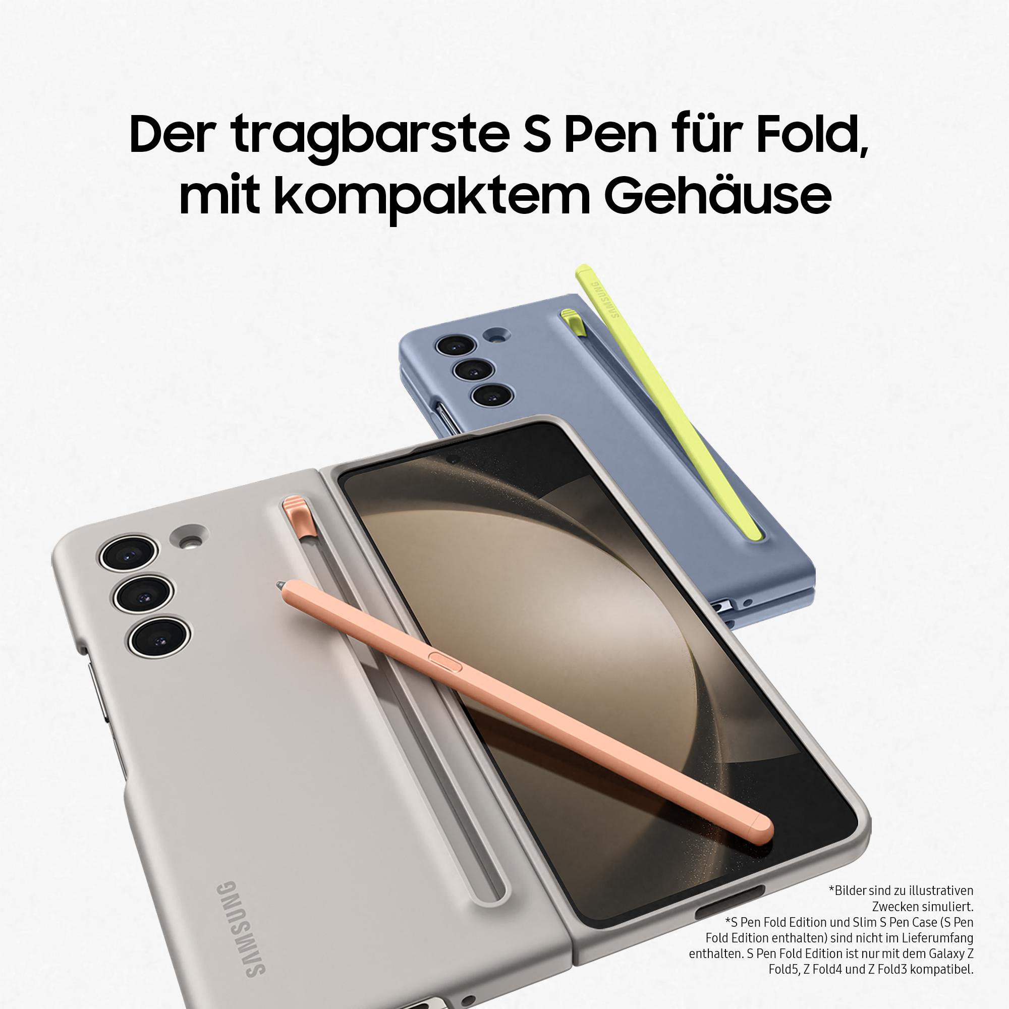 Drei Telefone und drei Stifte. Ein Telefon mit einem Stift in einem Steckplatz und zwei weitere Telefone werden gezeigt.