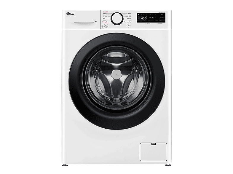 LG AI DD F2R3S09Nswb Lavatrice Slim, Caricamento frontale, 9 kg, 46,5 cm, Classe A