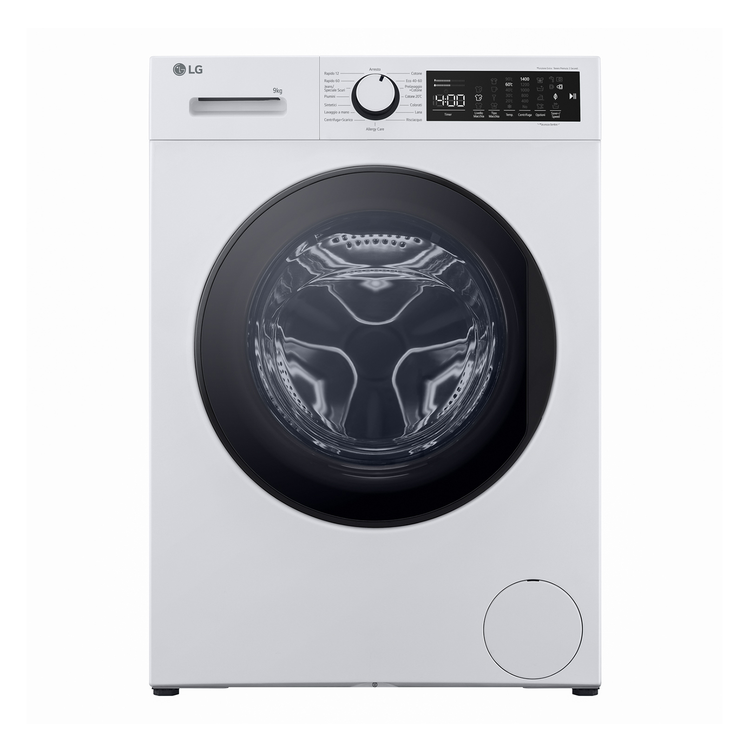 LG F4Wm309Sae Lavatrice, Caricamento frontale, 9 kg, 58 cm, Classe A