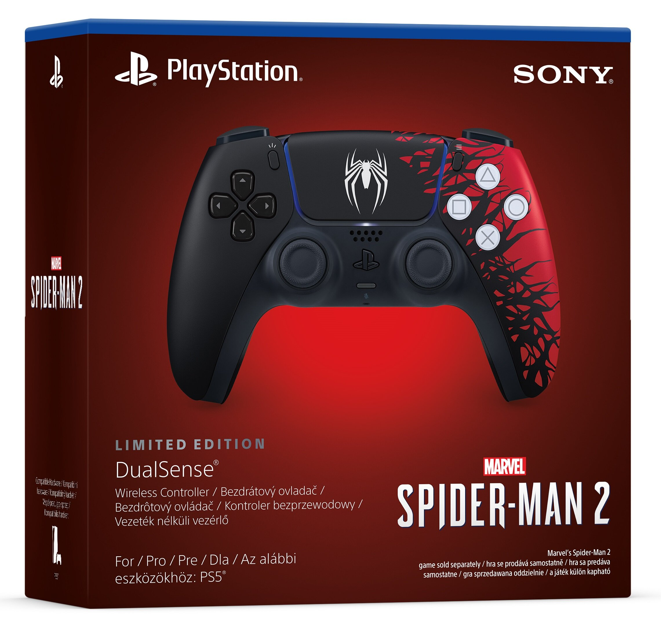 Kontroler bezprzewodowy SONY DualSense Edycja limitowana Marvel’s Spider-Man 2