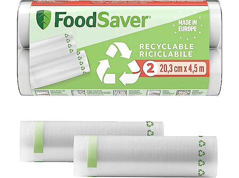 FoodSaver bolsas de envasado al vacío, Reciclables y reutilizables