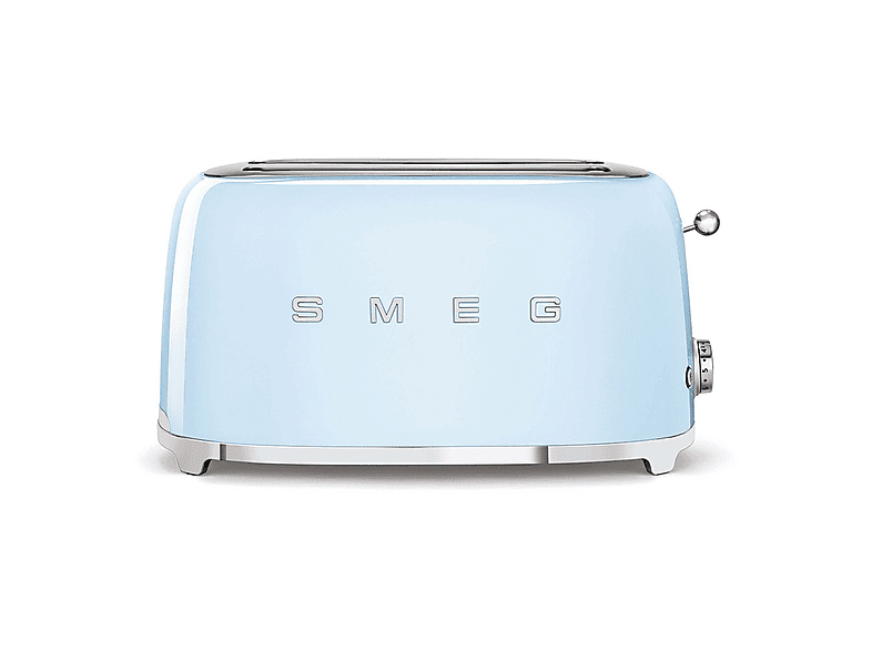 Tostapane SMEG TSF02PBEU, Potenza 1500 W, Numero di fessure per tostare 2, Livelli tostatura 6 , Sistema sollevamento, Funzione scongelamento, Raccoglitore briciole, Azzurro
