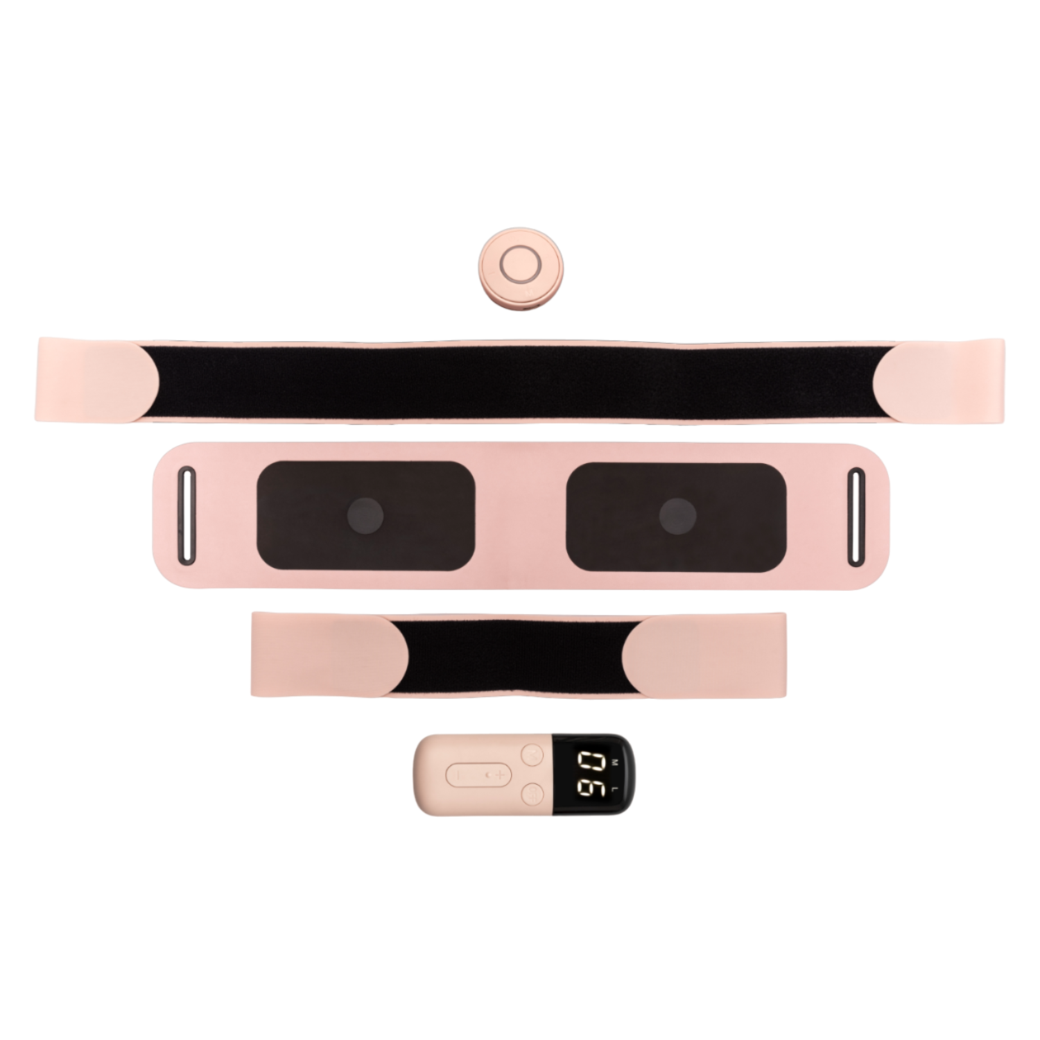 Bodi-tek Bt-abst Shape En Tone Ii Ab Verstevigde Riem Zwart/roze