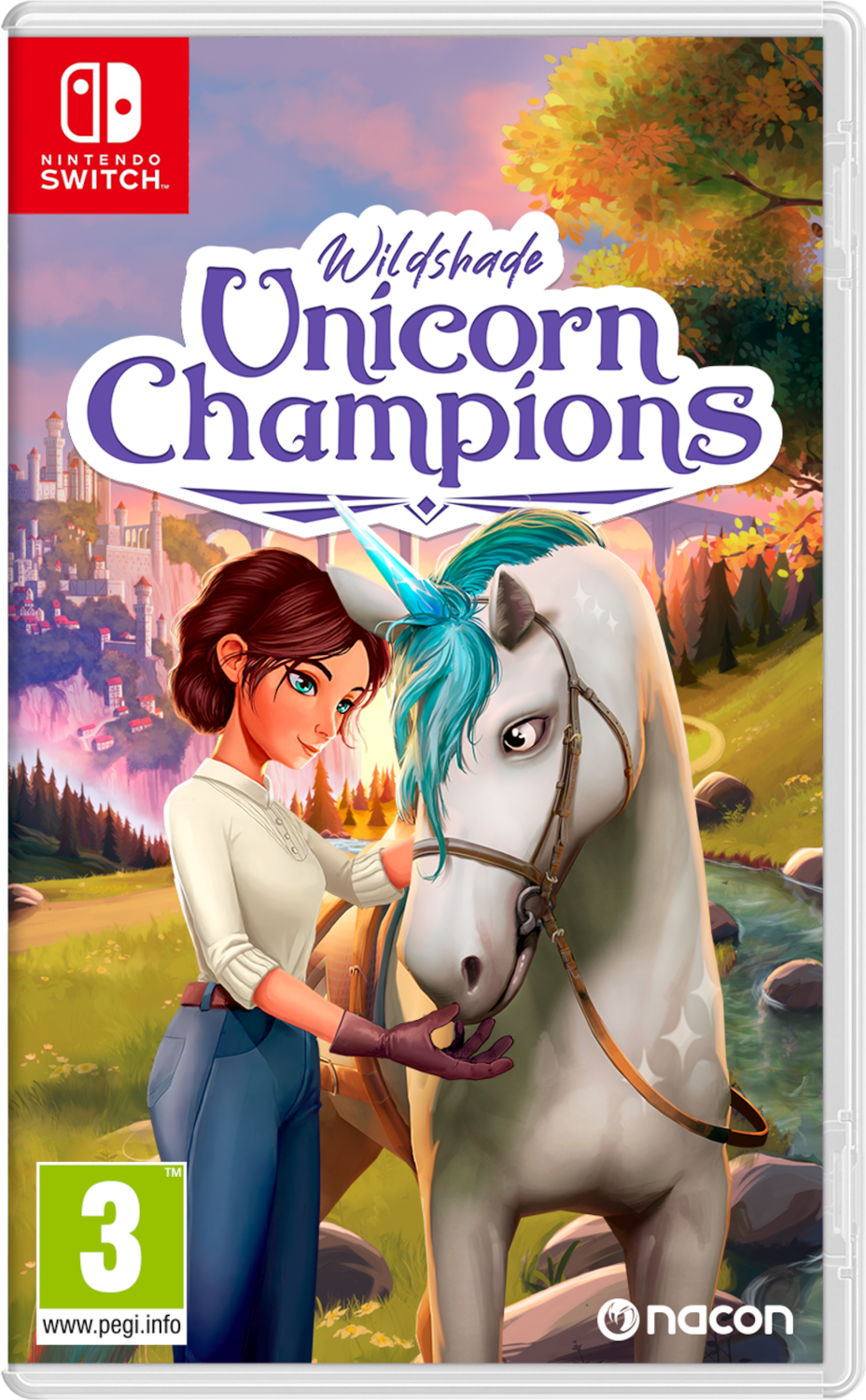 Visuel de la boîte du jeu Wildshade Unicorn Champions sur Nintendo Switch.