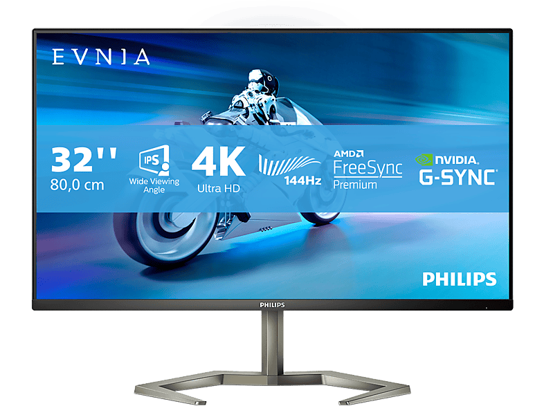 PHILIPS 32M1N5800A 31,5 Zoll UHD 4K Gaming Monitor (1 ms Reaktionszeit ...