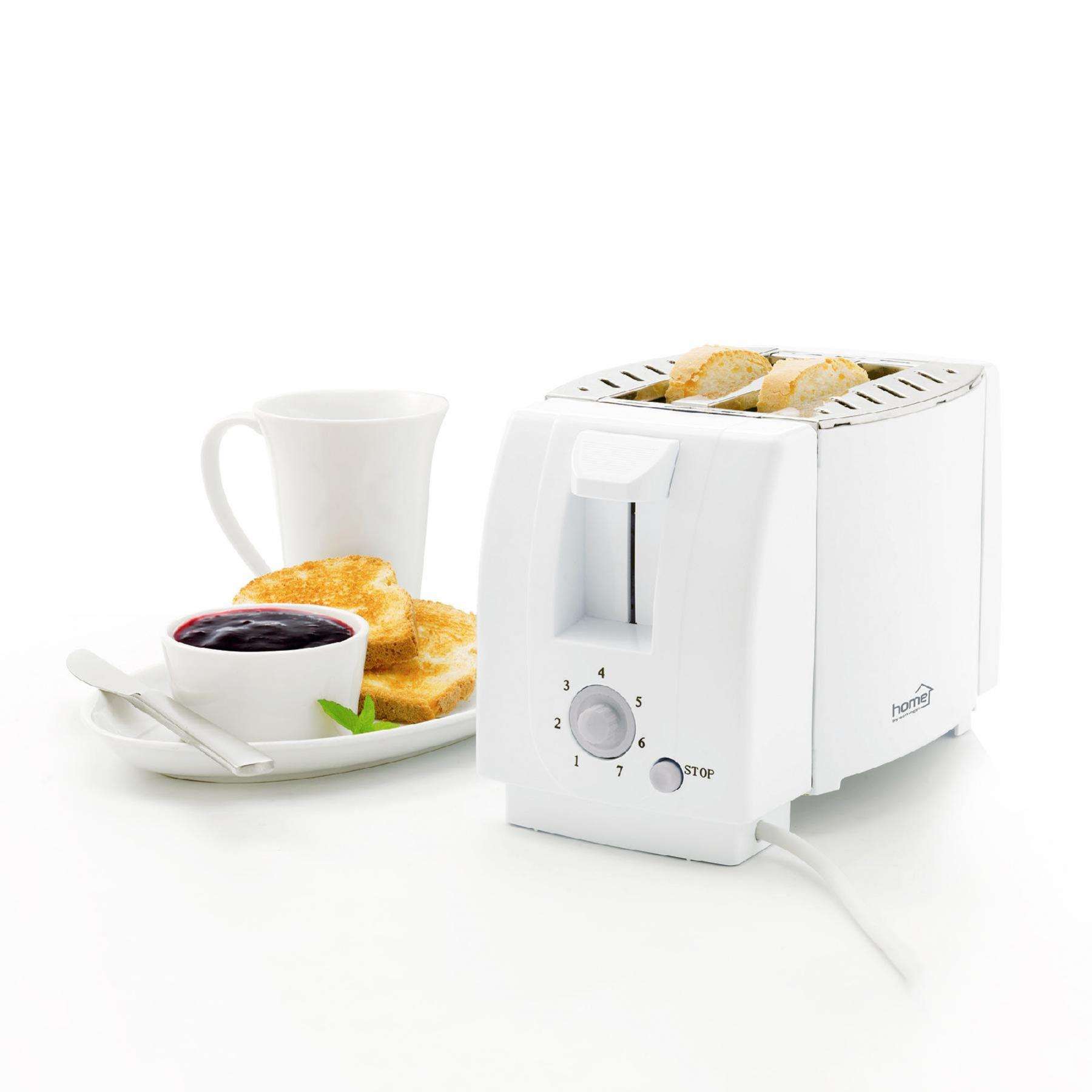HOME HG KP 01 Kenyérpirító, 750 W, fehér, 2 szeletes, cooltouch