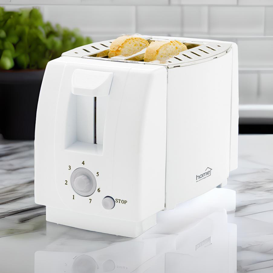 HOME HG KP 01 Kenyérpirító, 750 W, fehér, 2 szeletes, cooltouch