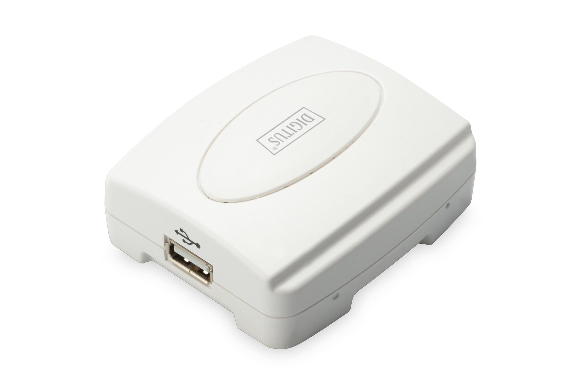 DIGITUS DN-13003-2 USB Drucker Server, Weiß