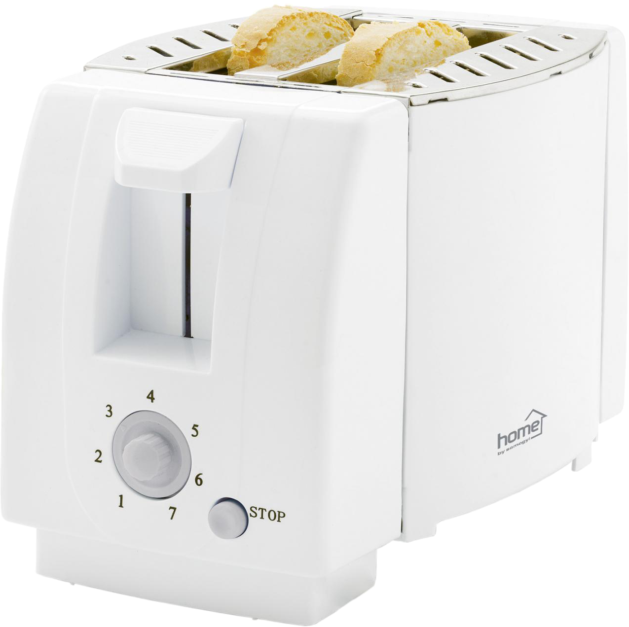 HOME HG KP 01 Kenyérpirító, 750 W, fehér, 2 szeletes, cooltouch