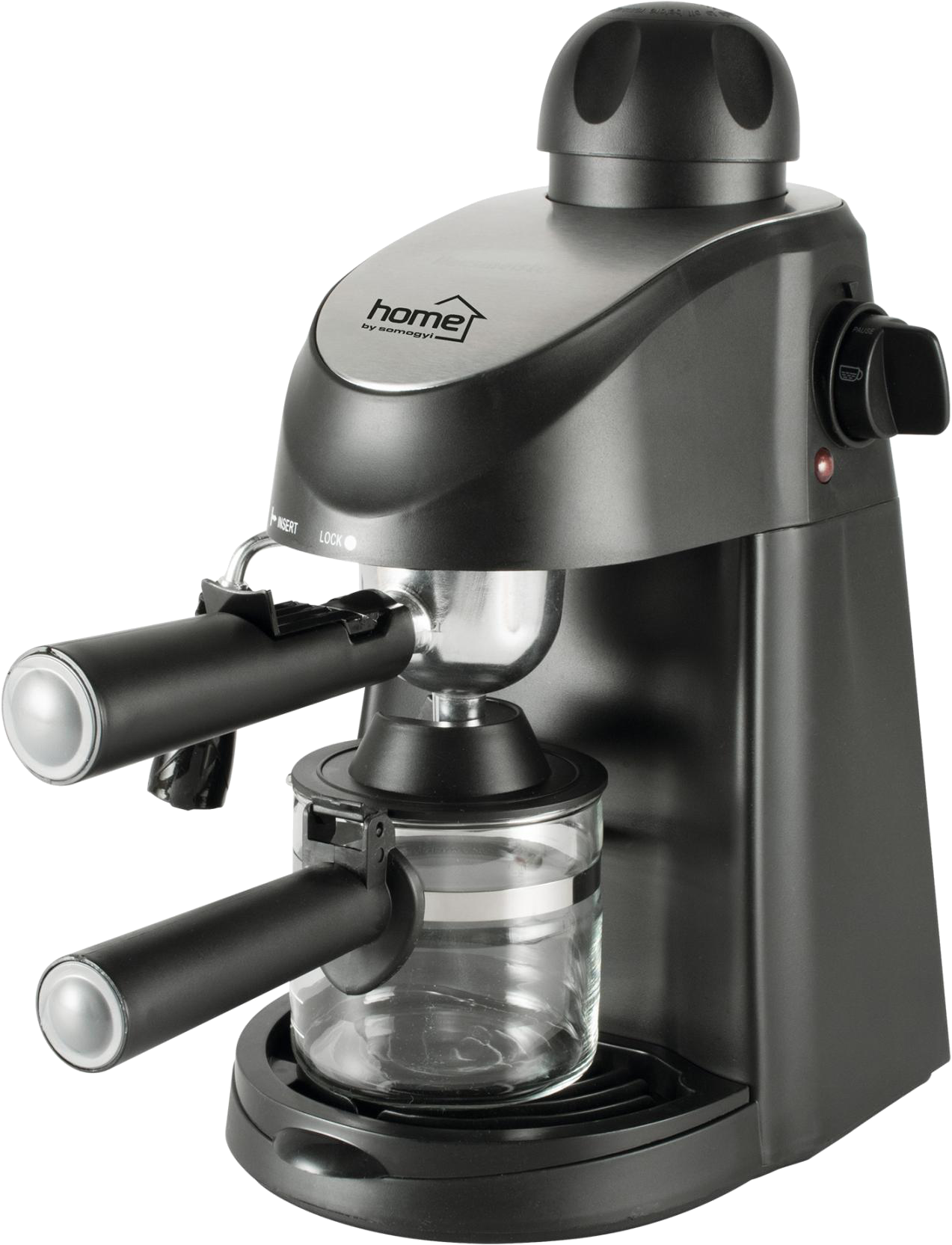 HOME HG PR 06 Presszó kávéfőző, 800 W, 240 ml, 3,5 bar, fekete