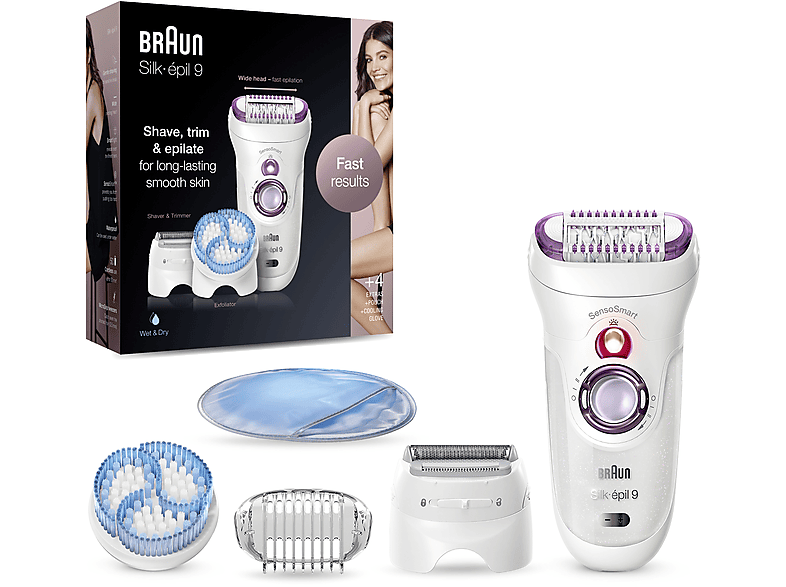 BRAUN Silk-Épil 9 9735 Sensosmart Kablosuz 6 Ek Parçalı 3'ü 1 Arada Epilasyon Cihazı_4