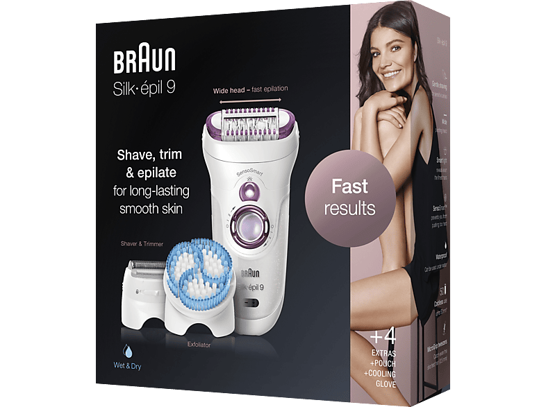 BRAUN Silk-Épil 9 9735 Sensosmart Kablosuz 6 Ek Parçalı 3'ü 1 Arada Epilasyon Cihazı_5