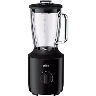 Batidora de vaso - Braun PowerBlend 3 JB3150BK, 800 W, 1,5 l, Tecnología TriAction, Función Pulse, Negro