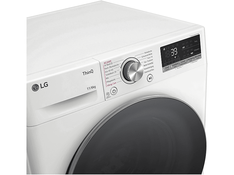 LG W4WR70E61 Serie 7 Waschtrockner (11 kg / 6 kg, 1360 U/Min.)
