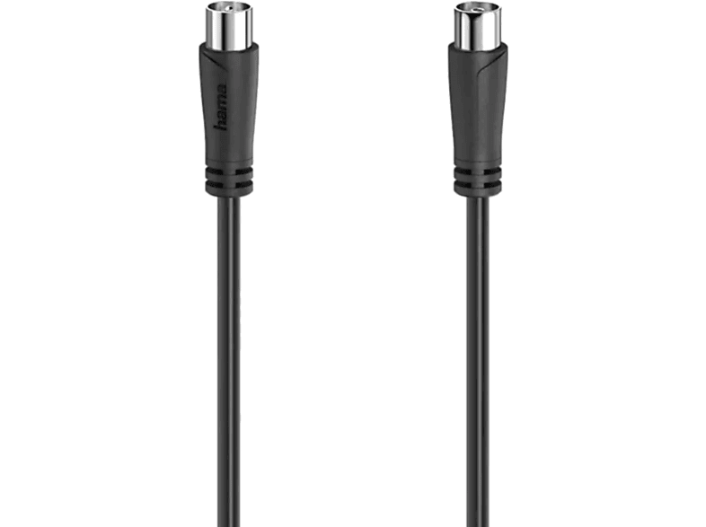 Cable de antena - Hama 205053, Coaxial, 90 dB, 3 m, Negro