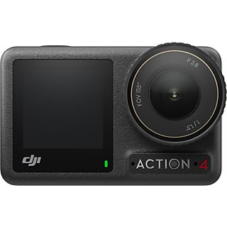 Cámara deportiva - DJI Osmo Action 4 Adventure Combo, 4K, Sumergible hasta 18 m, 2 pantallas táctiles, Negro