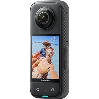 Cámara deportiva - Insta 360 X3, 5.7K, 72 megapixel, WiFi, Inteligencia Artificial, Pantalla táctil, Negro