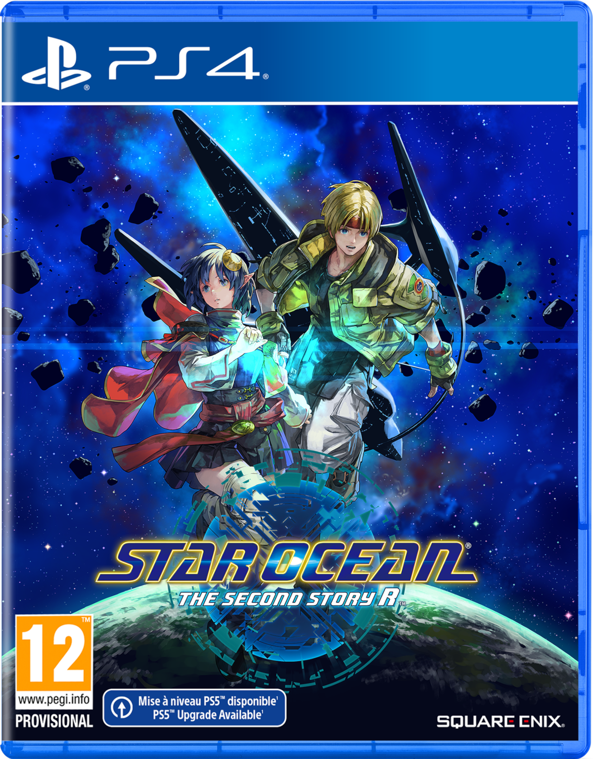 Jaquette du jeu PS4 Star Ocean: The Second Story R, art de style anime.