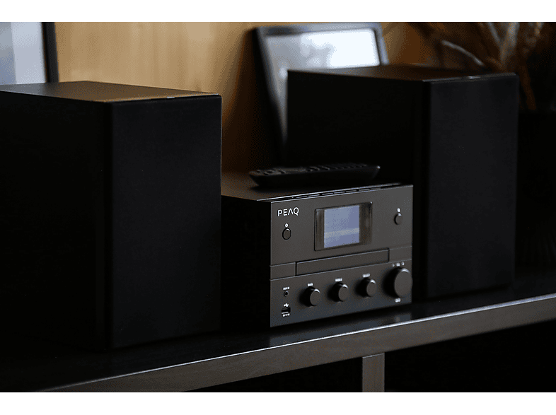 Thumbnail - PEAQ PMS 400 Micro Hifi System mit DAB+/FM Tuner (Schwarz)