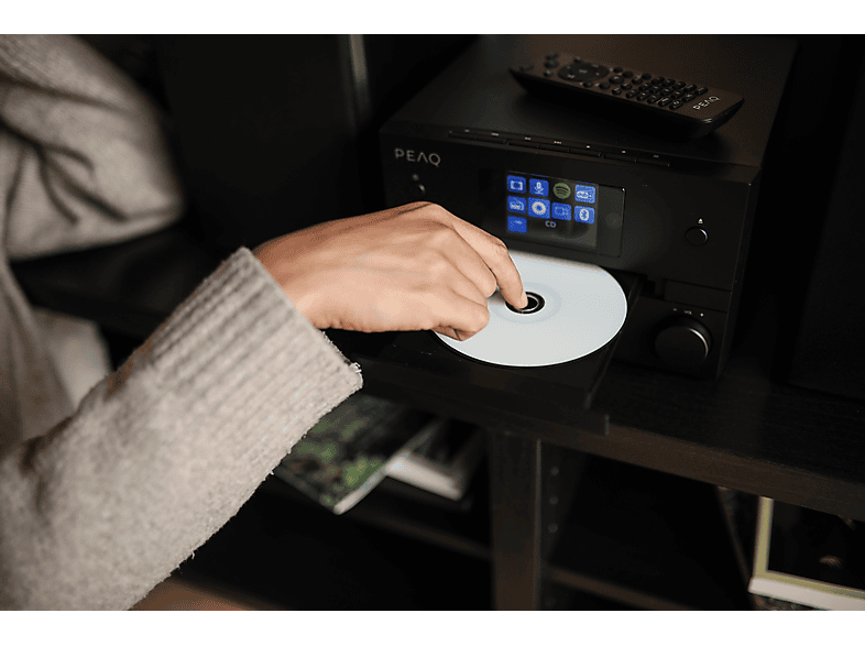 Thumbnail - PEAQ PMS 400 Micro Hifi System mit DAB+/FM Tuner (Schwarz)