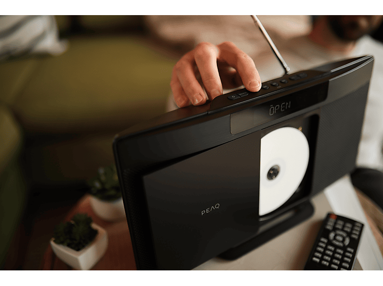 Thumbnail - PEAQ PMS 220 SLIM Micro Hifi System mit DAB+/FM Tuner (Schwarz)