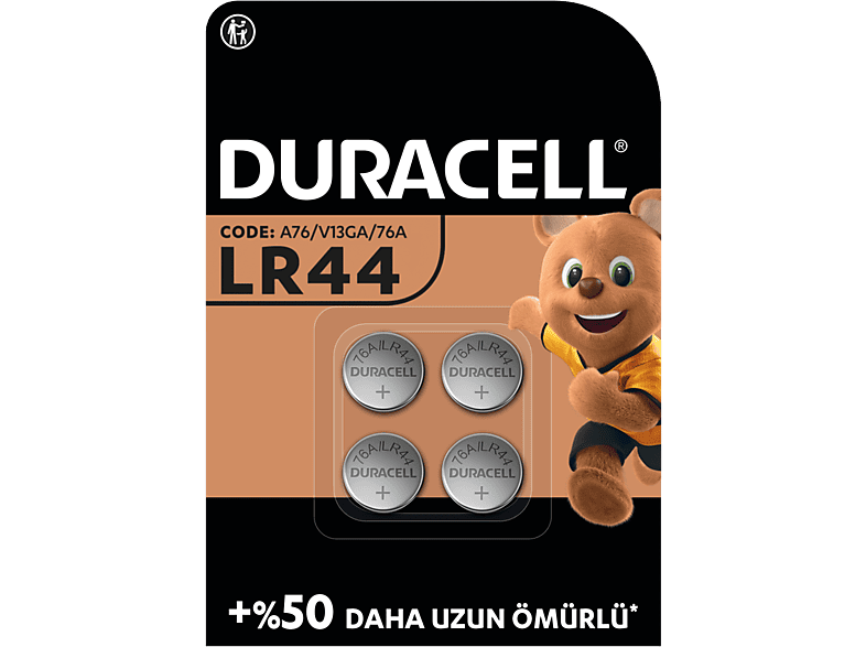DURACELL Özel Alkalin LR44 4'lü Pil_0
