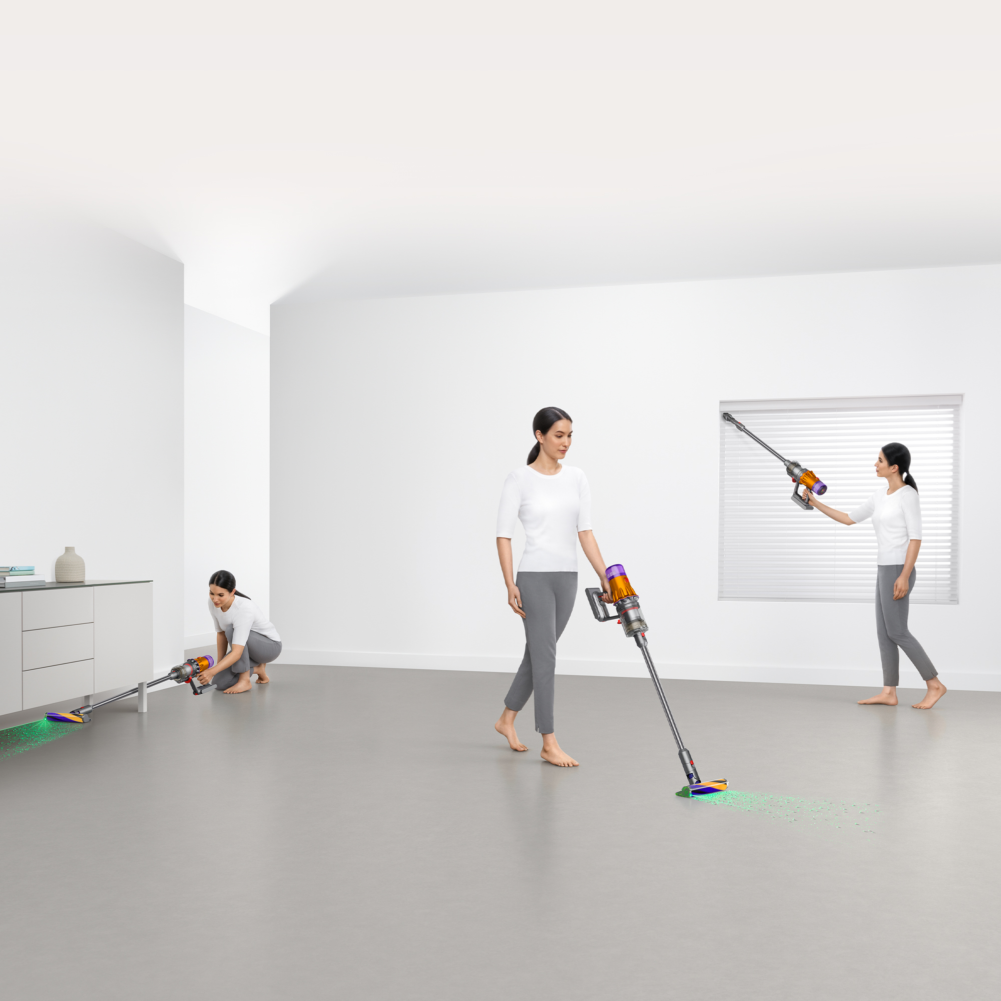 DYSON V12 Detect Slim Absolute | Akku Staubsauger (Nickel Satin