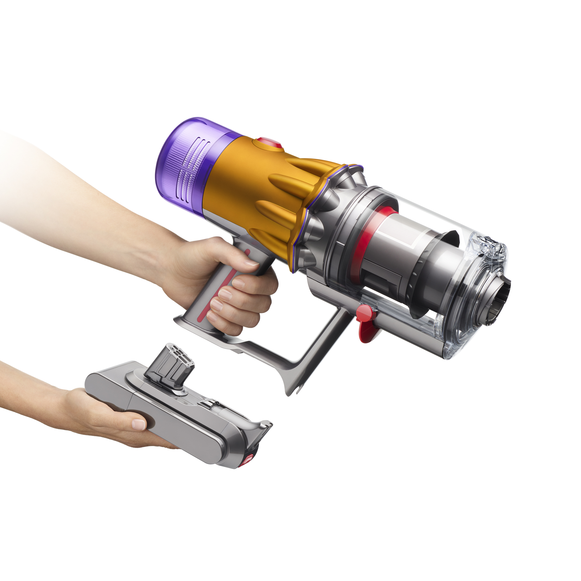 DYSON V12 Detect Slim Absolute | Akku Staubsauger (Nickel Satin