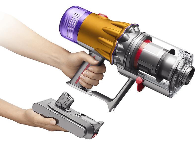 Dyson V12 Detect Slim Absolute Staubsauger (0,35 l, Akkulaufzeit: 60 min, Nickel Satin Gelb/Glanz Nickel) — Foto 4 von 5