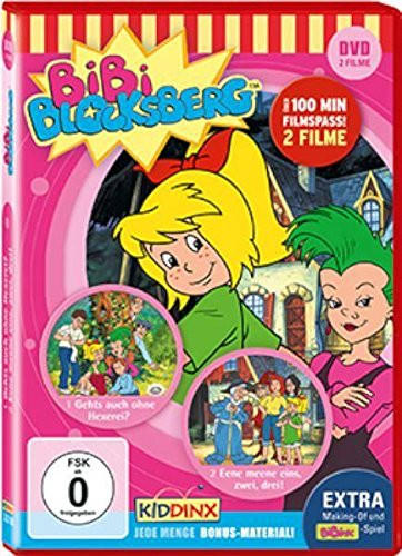 DVD-Cover eines Zeichentrickfilms mit zwei Mädchen. Bunt und hell, Text auf Deutsch.