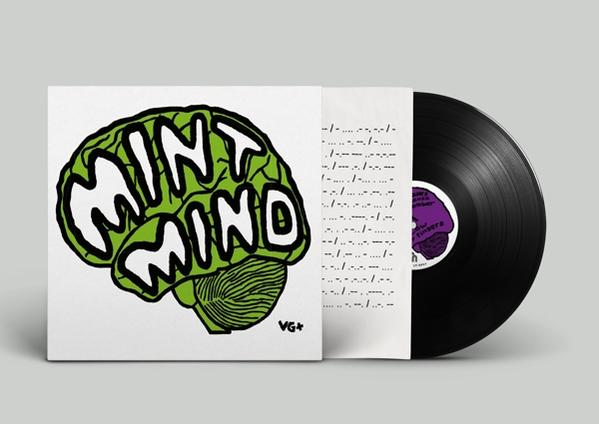 Albumcover mit grünem Gehirn-Design und den Worten "MINT MIND" auf weißem Hintergrund.