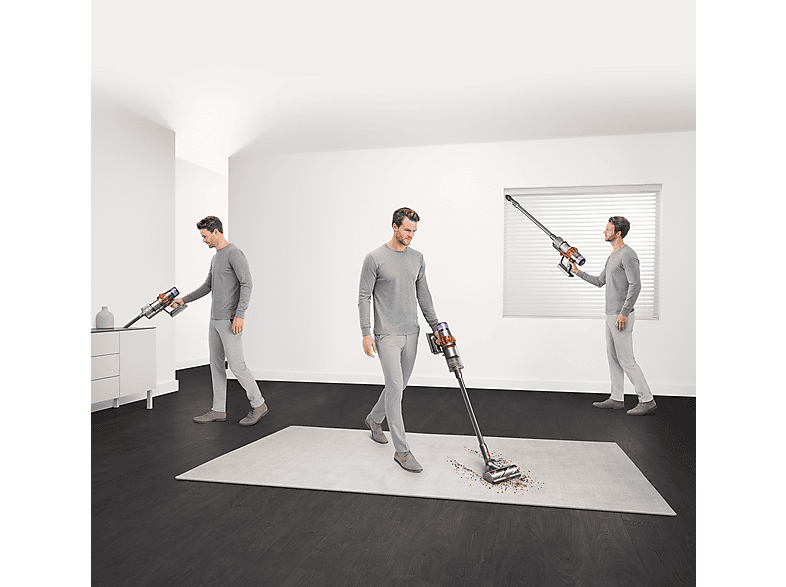Dyson V15 Detect Absolute Staubsauger (0,76 l, Akkulaufzeit: 60 min, Nickel Satin Gelb/Glanz Nickel) — Foto 3 von 5
