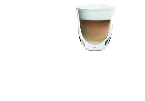 Set de 2 tazas  De'Longhi Espresso DLSC310, Juego vasos café, Cristal, 60  Ml