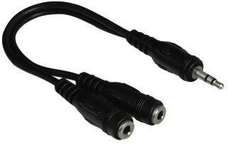 Adapter HAMA Jakc 3.5 mm stereo wtyk -2x Jack 3.5 mm stereo gniazdo
