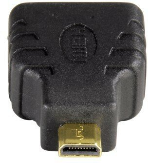 Adapter HAMA HDMI Gniazdo. - Micro HDMI Wtyk