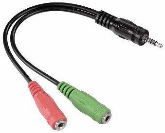 Adapter HAMA jack 3.5mm - 2x jack 3.5mm