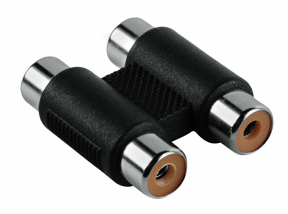 Adapter 2xRCA-2xRCA HAMA Czarny
