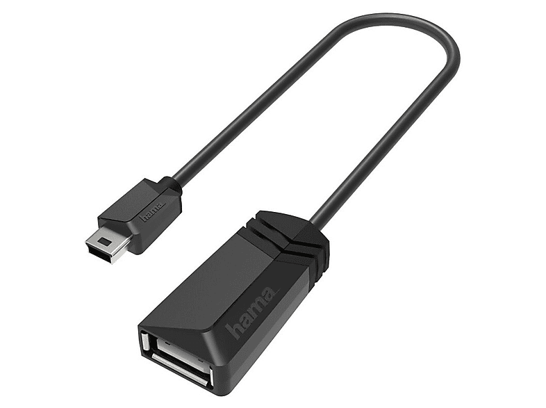 Adapter OTG HAMA Mini USB B WT. - A GN. 2.0