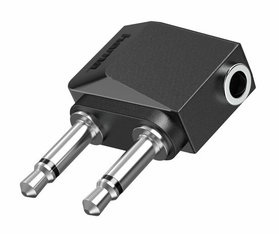 Adapter samolotowy minijack 3.5mm - 2x minijack 3.5mm HAMA 205192