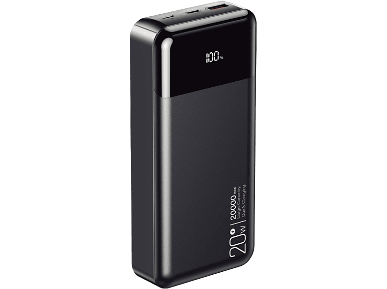 CELLECT Powerbank PR192 PD20W, 20000mAh, fekete (PBANK-PR192-BK)